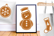 Gingerbread Cookies, an Illustration by PrettyBundles (Thumbnail 4 of 5)
