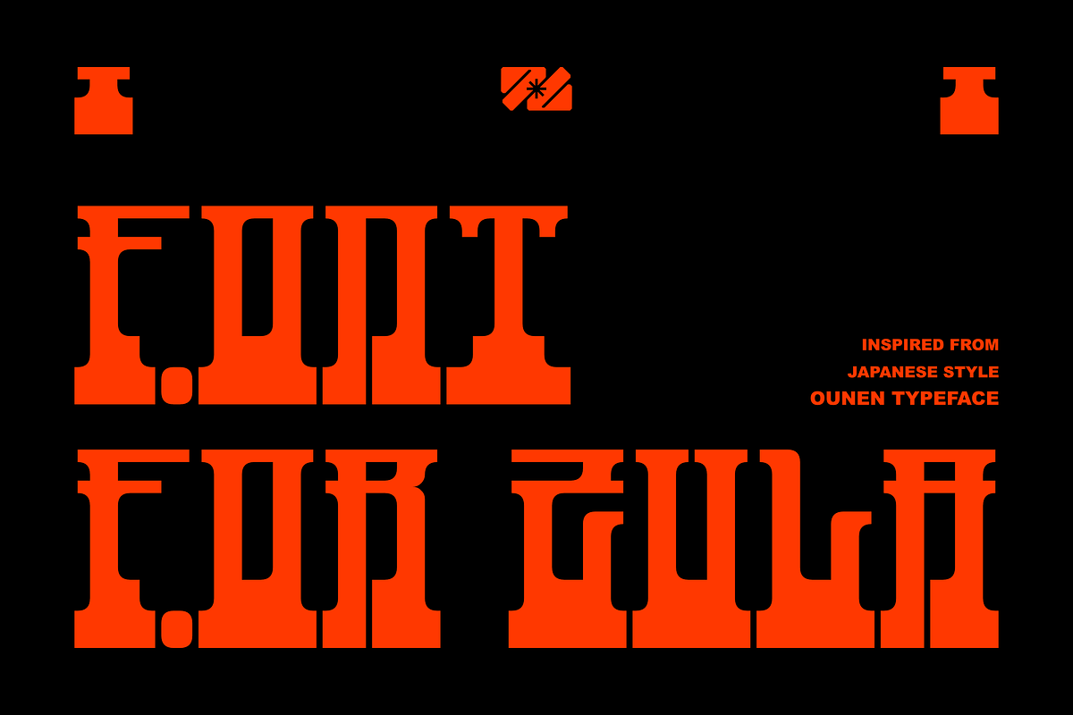 OUNEN Typeface, a Font by Font For Zula™ (Photo 7 of 7)