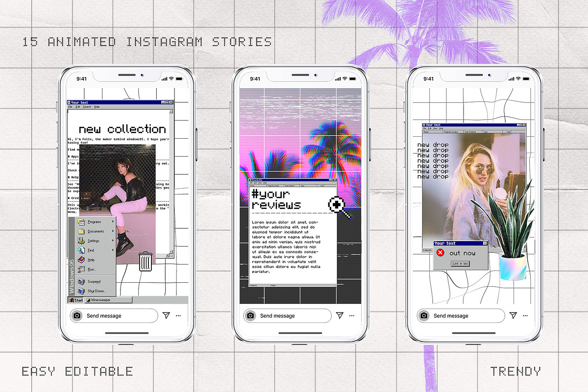 Old Computer Insta template Ps Canva, a Social Media Template by Marie T (Photo 11 of 18)