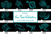 10 vector hand-drawn sea creatures, a Brochure Template by RichmanStudio (Thumbnail 1 of 11)