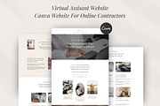 Virtual Assistant Canva Landing Page, a Landing Page Template by GlamWebDesigns (Thumbnail 1 of 8)