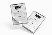 Realistic Restaurant Menu Card Mock, an Advertising Mockup by graphypix (Thumbnail 3 of 4)