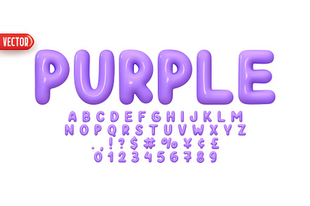 Font realistic 3d design, an Illustration by Modern vector