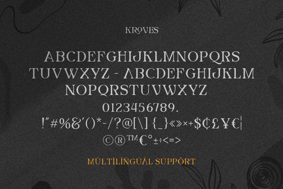 Kroves - Elegant Serif Font, a Serif Font by Grontype (Photo 9 of 10)