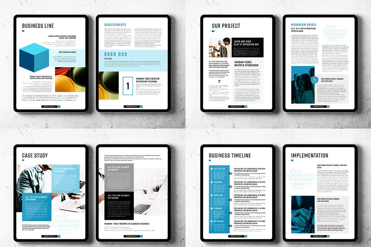 E-Business Plan Layout, a Presentation Template by Grkic Creative (Photo 3 of 4)