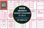 2026 Growth Mindset CoachingWorkbook, a Stationery Template by Shumaya (Thumbnail 1 of 4)