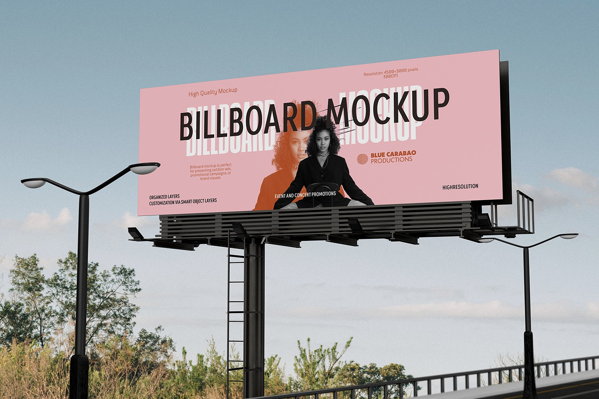 Advertising Billboard Mockup, an Advertising Mockup by Tahtagraphic (Photo 9 of 12)
