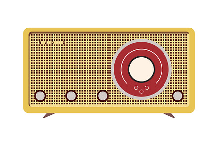 Vintage Radio Vector Illustrations