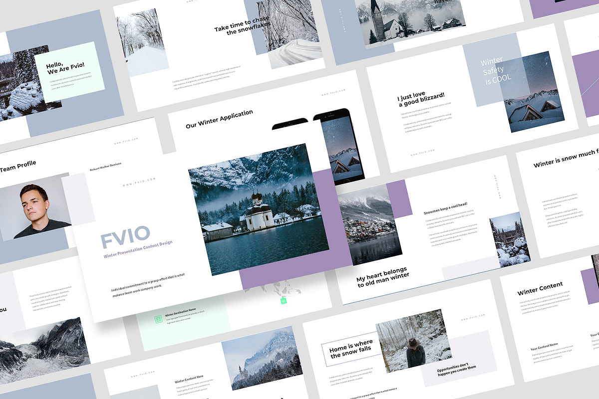 Fvio : Cozy Winter Keynote, a Presentation Template by Punkl Camp (Photo 1 of 16)