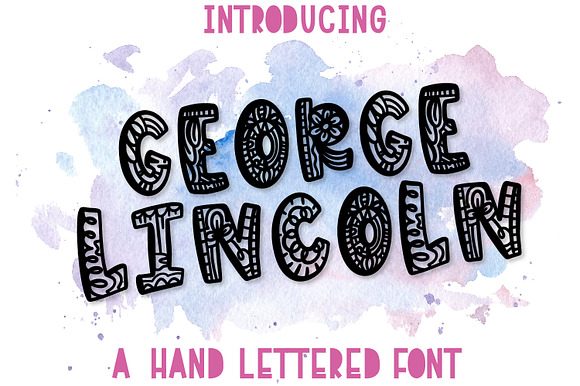 George Lincoln - A Silly Drawn Font preview 8