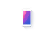 20 Minimalist & Flat Devices Mockups, an iPhone Mockup by Asylab (Thumbnail 31 of 97)