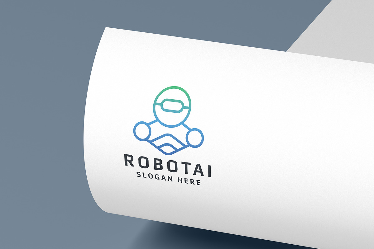 Ai Robot Mascot Logo, a Branding & Logo Template by Design_Planet (Photo 2 of 4)