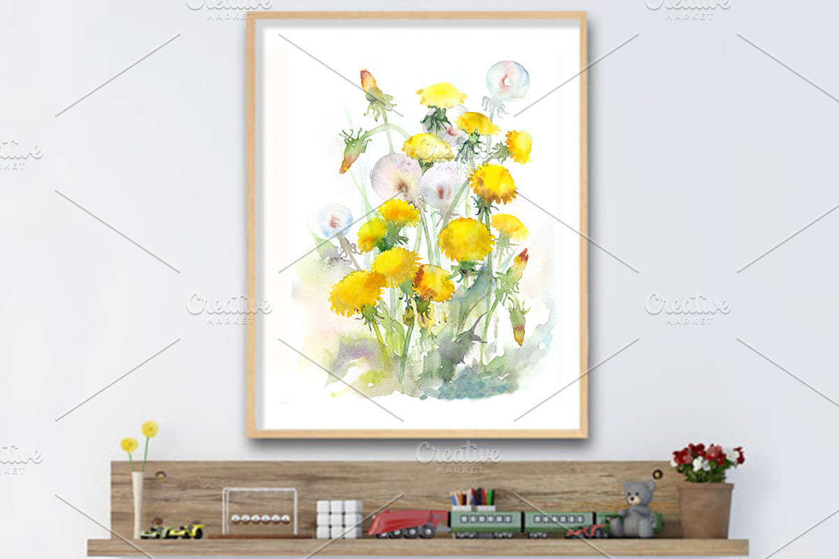 SALE! Watercolor dandelions, a Decorative Illustration by MaryAmi (Photo 2 of 3)