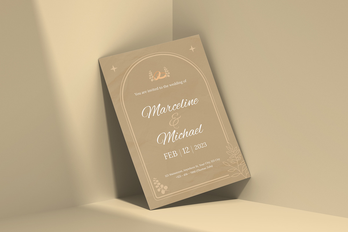 Vintage - Wedding Invitation, an Invitation Template by VUNIRA (Photo 3 of 3)