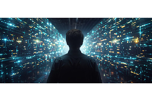 The visualization of big data and, a Technology Photo by ZinetroN
