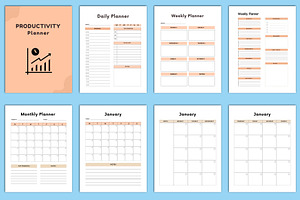 Productivity Planner Canva Interior