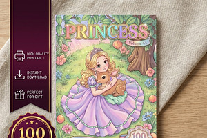 Magical Princess Coloring Book Vol44