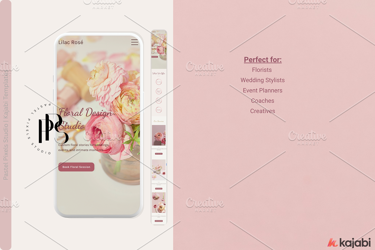 Kajabi Website Template, a Landing Page Template by Pastel Pixels Studio (Photo 4 of 5)
