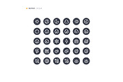 Weather Icon Set, an Outline Icon by microstd (Thumbnail 3 of 3)