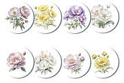 Peony Set, an Object Graphic by ArtOfSoul (Thumbnail 2 of 6)