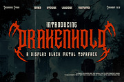 DRAKENHOLD Black Metal Display, a Blackletter Font by dansdesign (Thumbnail 1 of 12)