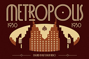 Decomang Art Deco Typeface, a Sans Serif Font by alit design (Thumbnail 3 of 20)