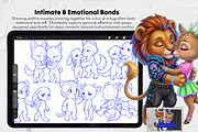 Furry Base Procreate Stamps, a Brush Add-On by Selentaori Studio (Thumbnail 13 of 17)
