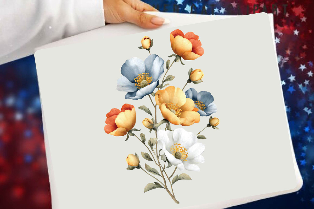 Summer Flowers Clipart Bundle., an Illustration by SVGArt (Photo 9 of 9)