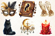 Gilded Reverie Watercolor Clipart, an Illustration by Libby Wishes (Thumbnail 5 of 7)