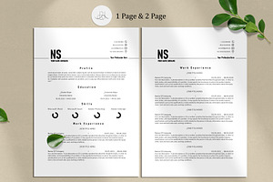 Minimal Resume Template Cover Letter