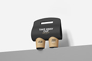 Coffee Cup Holder Mockup, a Product Mockup by MrLetters (Thumbnail 4 of 5)