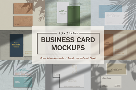 Business Card Mockup Kit, a Print Template by Lelu Art Design