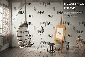 Home Wall Studio Mock-up