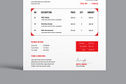 Minimalist Invoice Design, a Stationery Template by MightyDesign (Thumbnail 5 of 8)