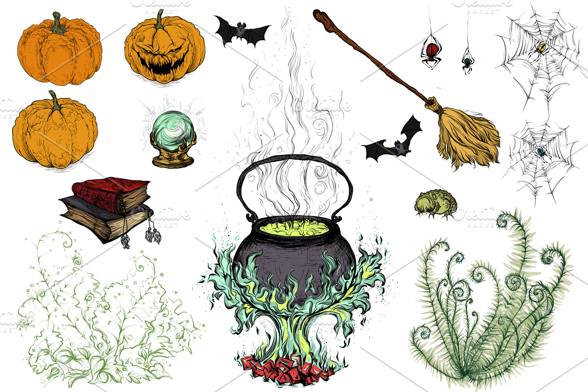 Halloween set, an Object Graphic by ArtOwl (Photo 6 of 13)
