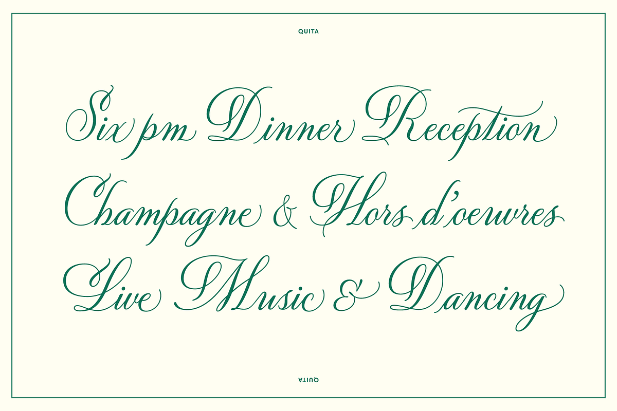 Quita, a Script Font by Delve Fonts (Photo 3 of 4)