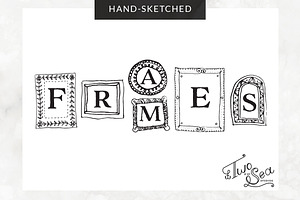Hand-Sketched Vector Frames / Icons