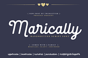Marically - Script Font, a Script Font by twinstd (Thumbnail 1 of 10)