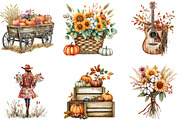 Western Fall Cowgirl Clipart, a Seasonal Illustration by Designking (Thumbnail 3 of 5)