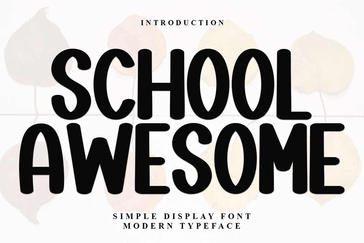 School Awesome, a Sans Serif Font by InermediaSTUDIO (Photo 2 of 8)