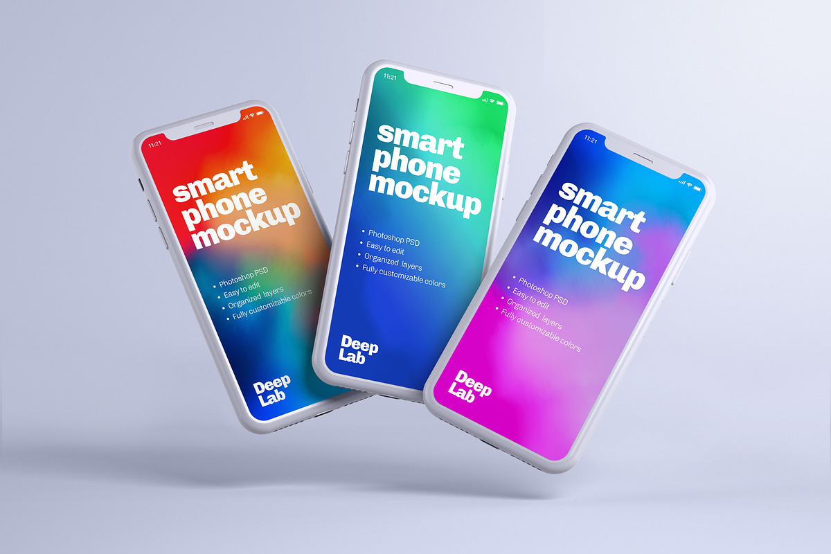 iPhone 11 Pro Clay Mockup Set, an iPhone Mockup by Deeplab (Photo 17 of 25)