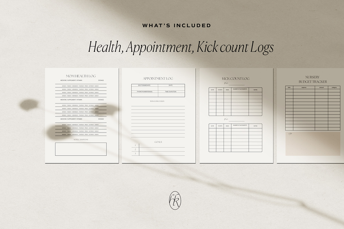 Pregnancy Planner Canva Template, a Presentation Template by HelloKarla (Photo 2 of 7)