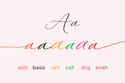 Hallisa Script, a Script Font by Nowpe Studio (Thumbnail 3 of 6)