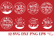 Round Christmas Ornaments Quotes, an Illustration by Anastasia Feya (Thumbnail 6 of 8)