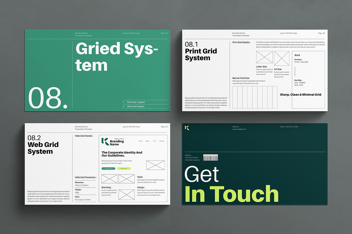 Brand Guidelines Presentation Design, a Presentation Template by E-Type (Photo 10 of 10)