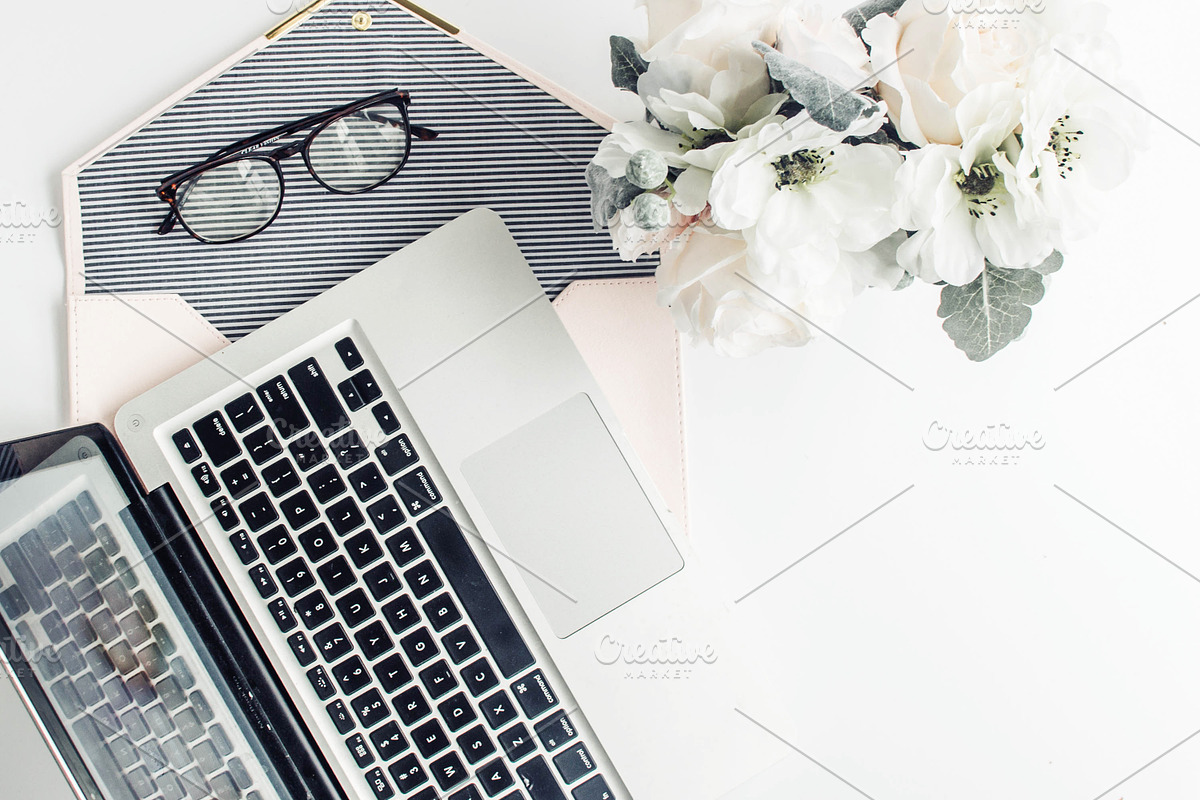 Blogger Workspace 1  ~ Stock Photo, a Photo by Bloom and Flourish (Photo 1 of 2)