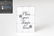 Greeting Card A6 A5 mockup invite, a Print Template by Leo Flo Mockups (Thumbnail 2 of 7)