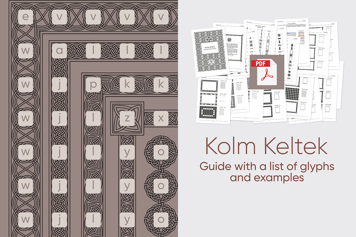Kolm Keltek, a Symbol Font by 2DTypo (Photo 5 of 6)