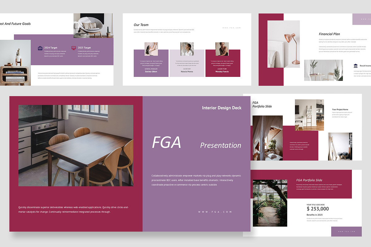 Fga : Interior Design Google Slides, a Presentation Template by Punkl Camp (Photo 1 of 16)