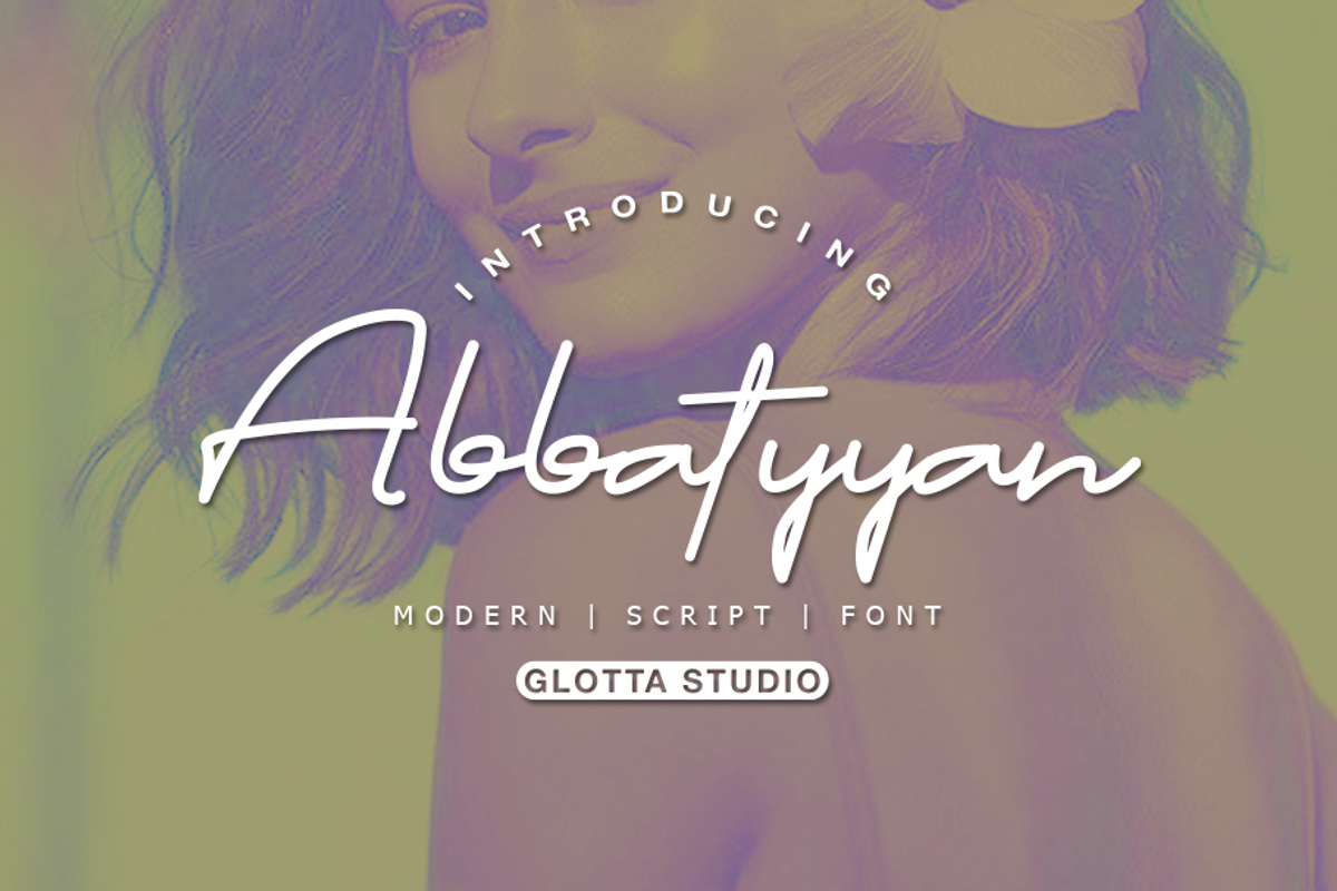 Abbatyyan, a Script Font by GlottaTypeface (Photo 1 of 8)